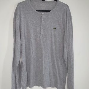 Lacoste Gray Longsleeve Button up